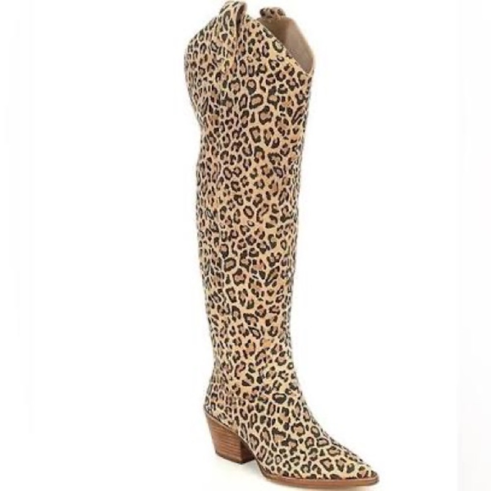 Gianni Bini Cheetah Boots size 5.5